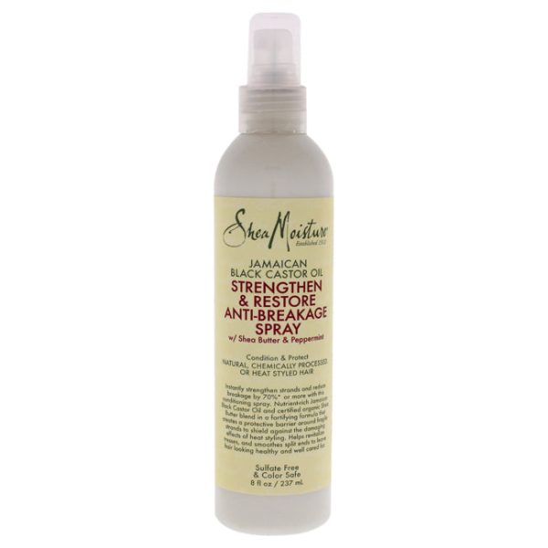 Shea Moisture Jamaican Black Castor Oil Strengthen and Restore Anti-Breakage Spray by Shea Moisture for Unisex - 8 oz Spray Cheap