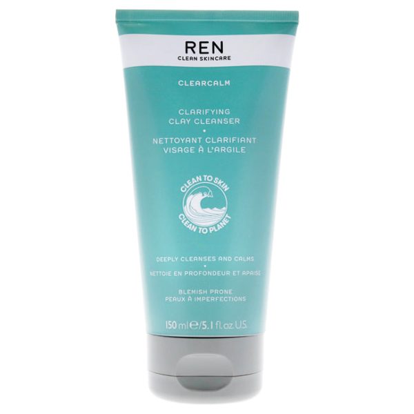 REN Clearcalm 3 Clarifying Clay Cleanser by REN for Unisex - 5.1 oz Cleanser Online