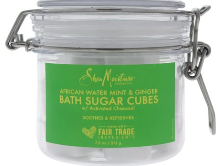 Shea Moisture African Water Mint and Ginger Bath Sugar Cubes by Shea Moisture for Unisex - 7.5 oz Bath Soak Cheap