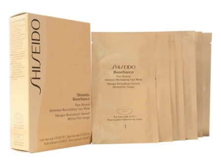 Shiseido Benefiance Pure Retinol Intensive Revitalizing Face Mask by Shiseido for Unisex - 4 Pairs Mask Hot on Sale