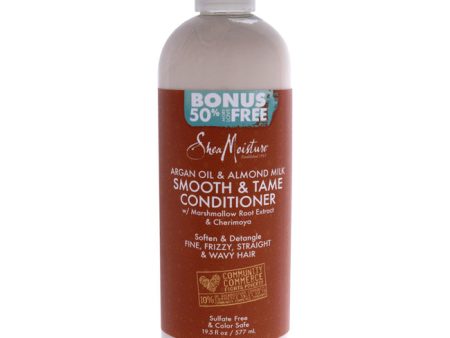 Shea Moisture Argan Oil and Almond Milk Smooth and Tame Conditioner by Shea Moisture for Unisex - 19.5 oz Conditioner on Sale