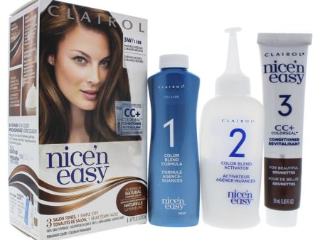 Clairol Nice n Easy Permanent Color - 5W 118B Natural Medium Caramel Brown by Clairol for Women - 1 Application Hair Color For Cheap